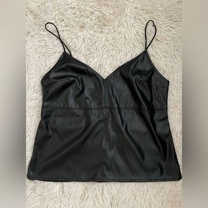 Abercrombie leatherette Cami, Medium